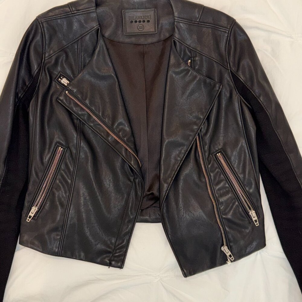 BlankNYC leather moto jacket